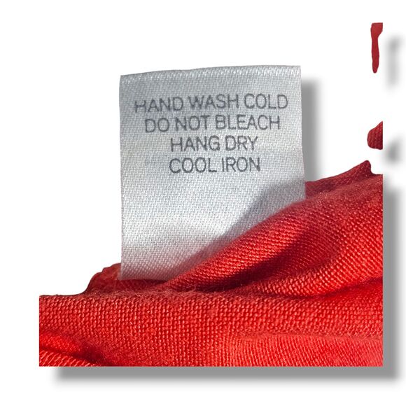 Charming Charlie Dress Small Red Chevron Bow Racerback High Low Midi Tank Top - Picture 13 of 14